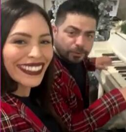 Moisés Vega y su esposa, Flavia Gómez