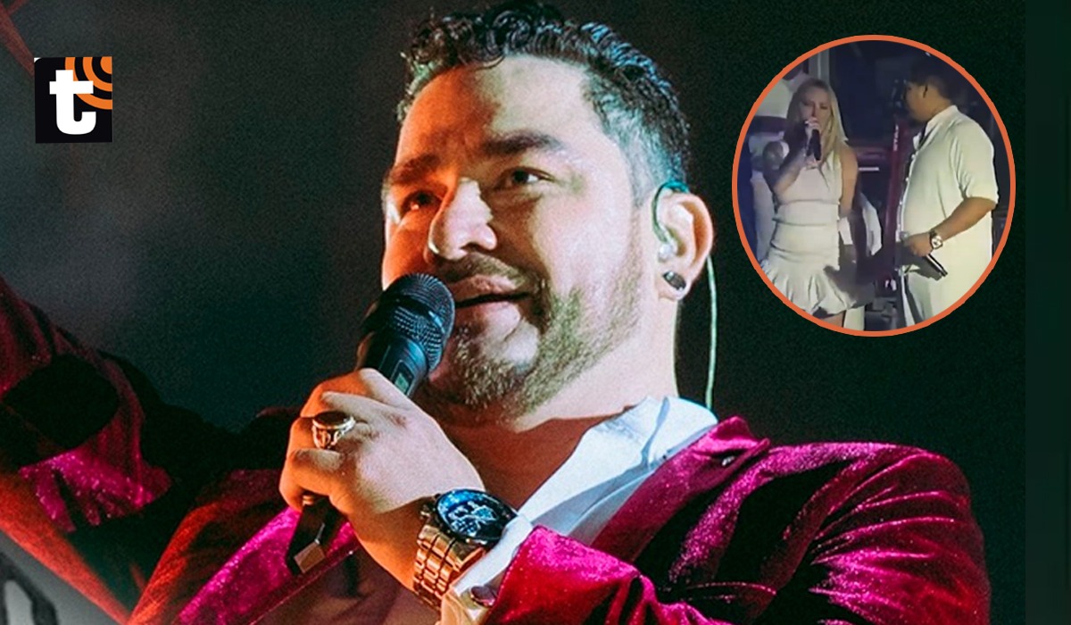 Uno de los instantes más conmovedores ocurrió cuando la cantante Leslie Shaw subió al escenario para interpretar el tema que grabó junto al artista.