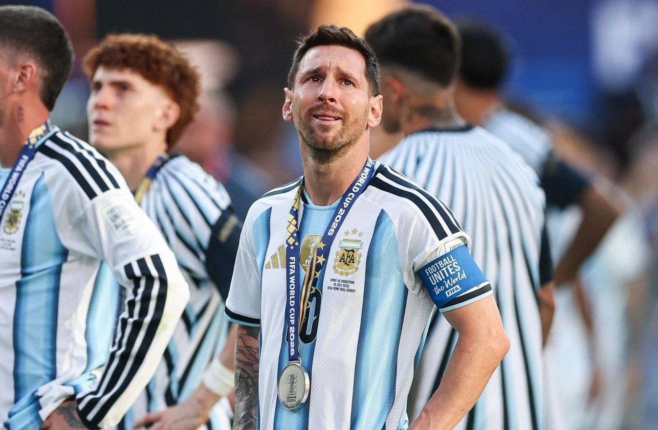 Lionel Messi no pudo contener las lágrimas por la derrota en la final del Mundial 2026. (Foto: AFP)