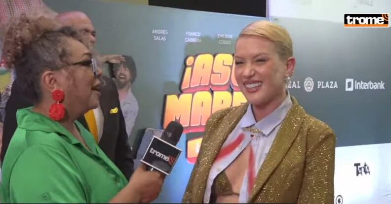 La cantante Leslie Shaw se presentó en el avant premiere de ‘¡Asu mare! Los amigos’. (Foto: Trome).