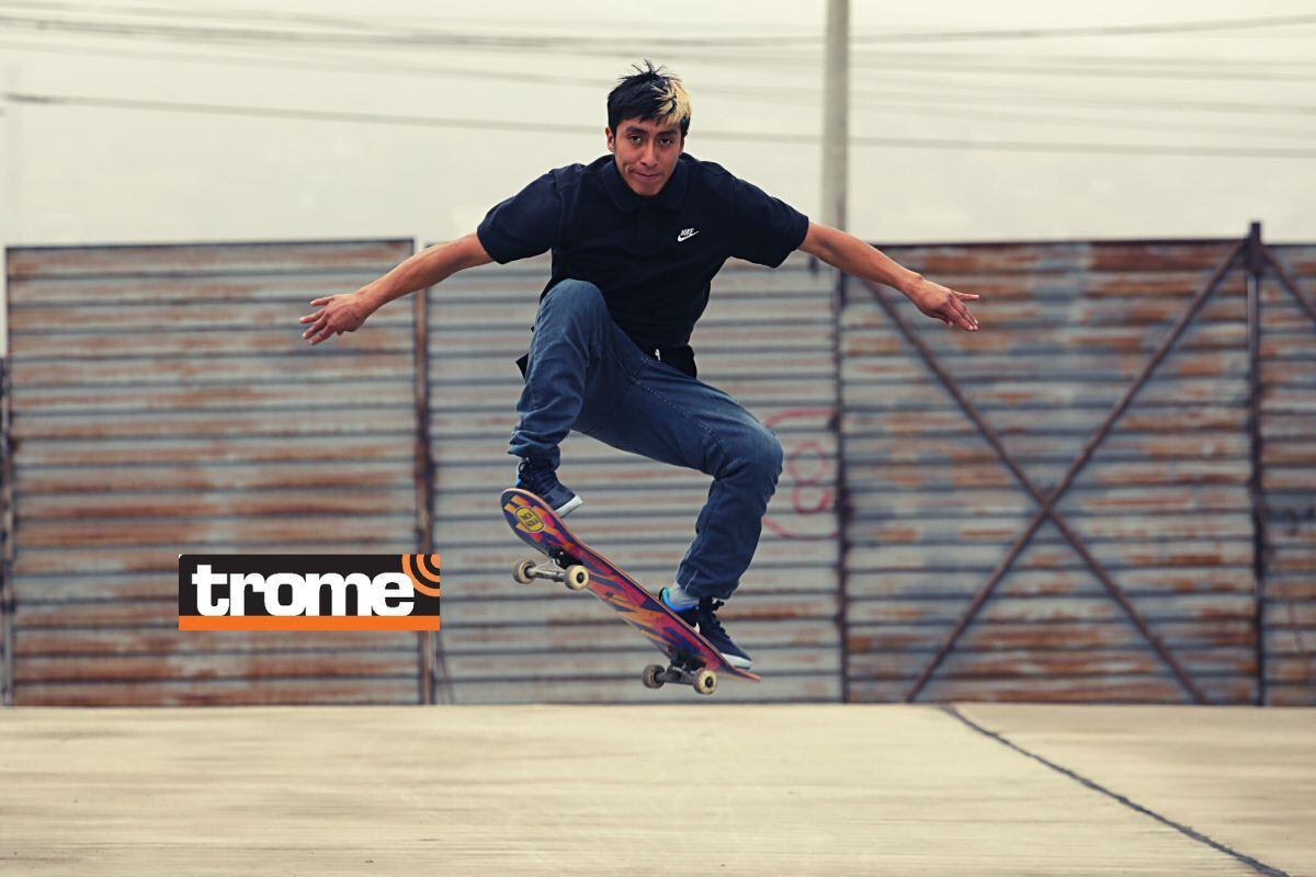 Pool señala que para practicar el skate de manera profesional debes entrenar tu cuerpo, tanto físico como mental. Fotos: Britanie Arroyo / Trome.