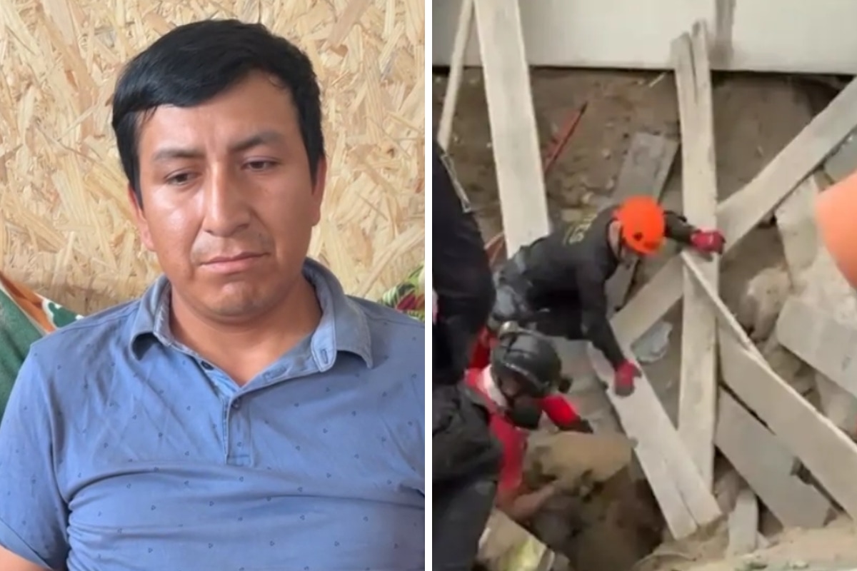 Trabajador sobrevivió casi cuatro horas bajo tierra