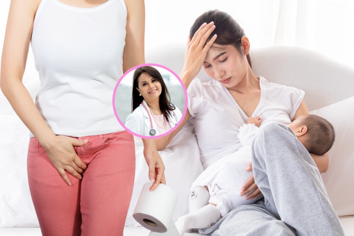 Incontinencia urinaria postparto es normal en mamás primerizas. Foto: Composición Istock.