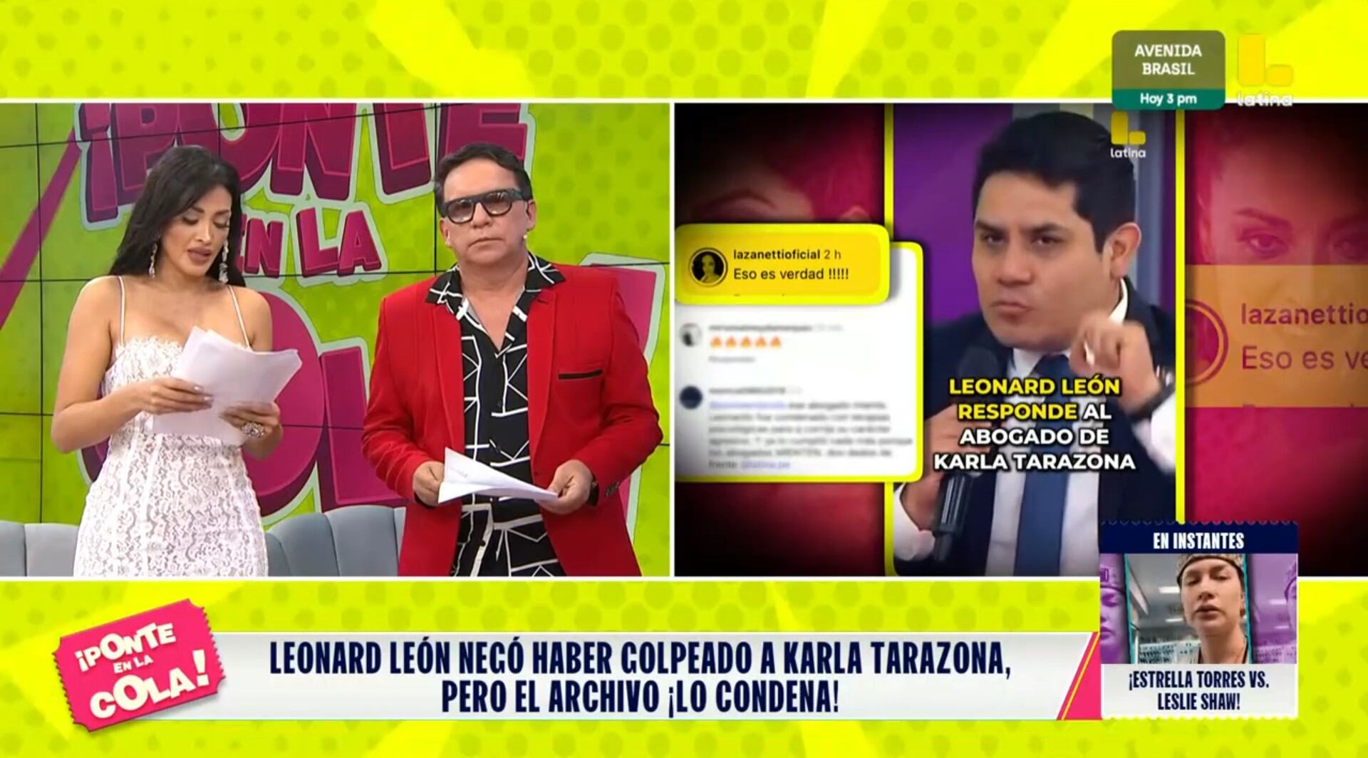 El cantante fue enfrentado por los conductores de 'Ponte en la cola'.