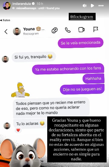 Youna confirma que le pidió matrimonio a Samahara Lobatón