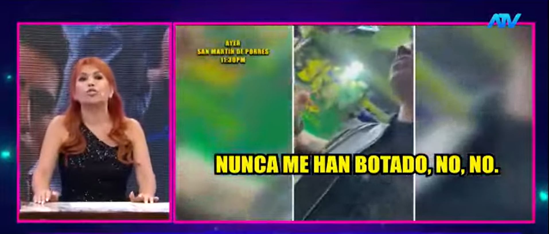 Cantante es echado de local tras pasarse de copas. (Fuente: ATV)