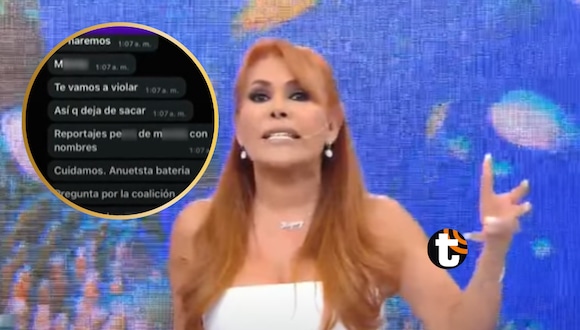 TROME - Magaly revela terroríficos mensajes a su reportera: “Te voy a mandar una bomba”