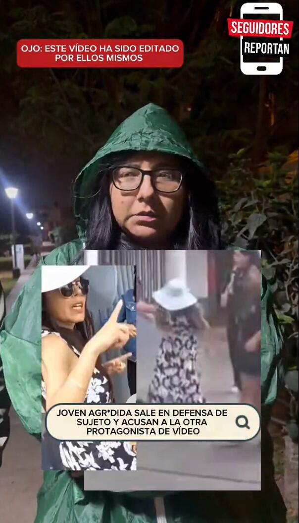 Joven sale al frente y niega que haya sido agredida por sujeto. (Fuente: TikTok)