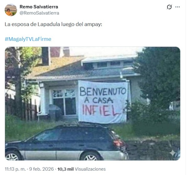 Programa de 'Magaly TV: La Firme' mostró a Lapadula con otra mujer. (Foto: X)