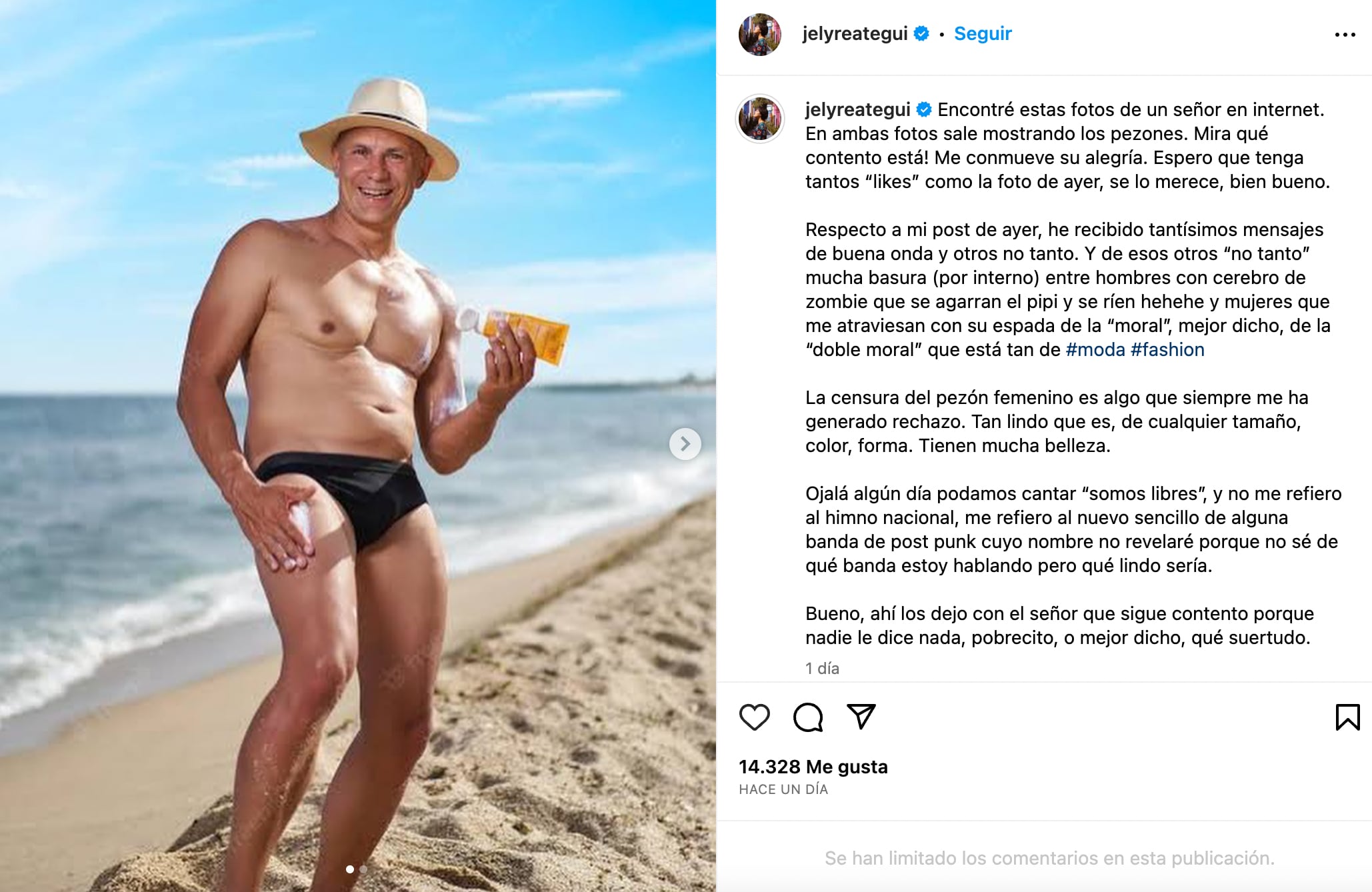 Jely Reátegui responde a críticas