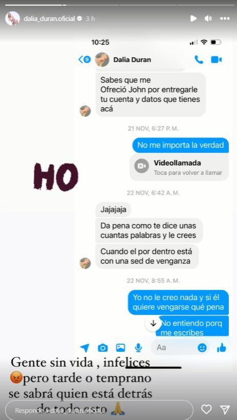 Dalia Durán es extorsionada por hackers