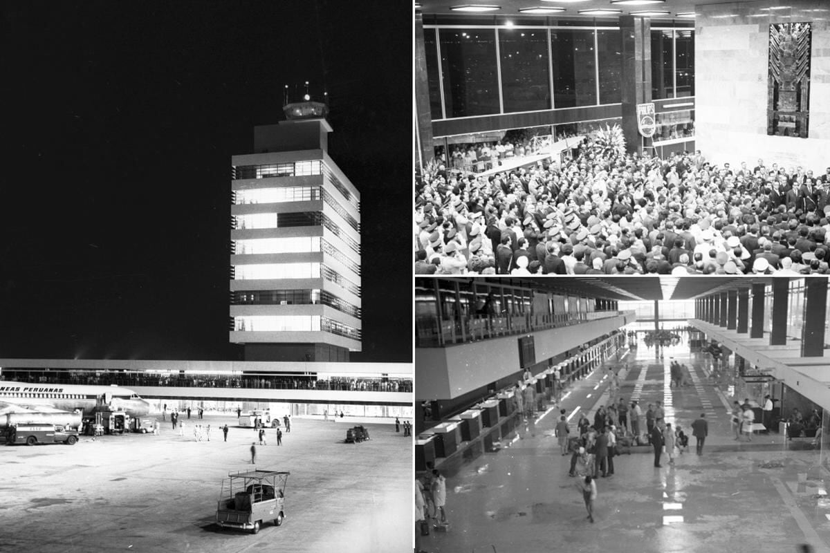 Día de la inauguración del aeropuerto.