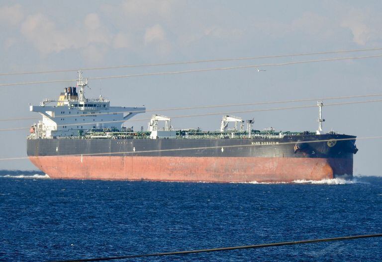 El buque Mare Dorium permanece frente al mar de Ventanilla. (Foto: Vesselfinder)