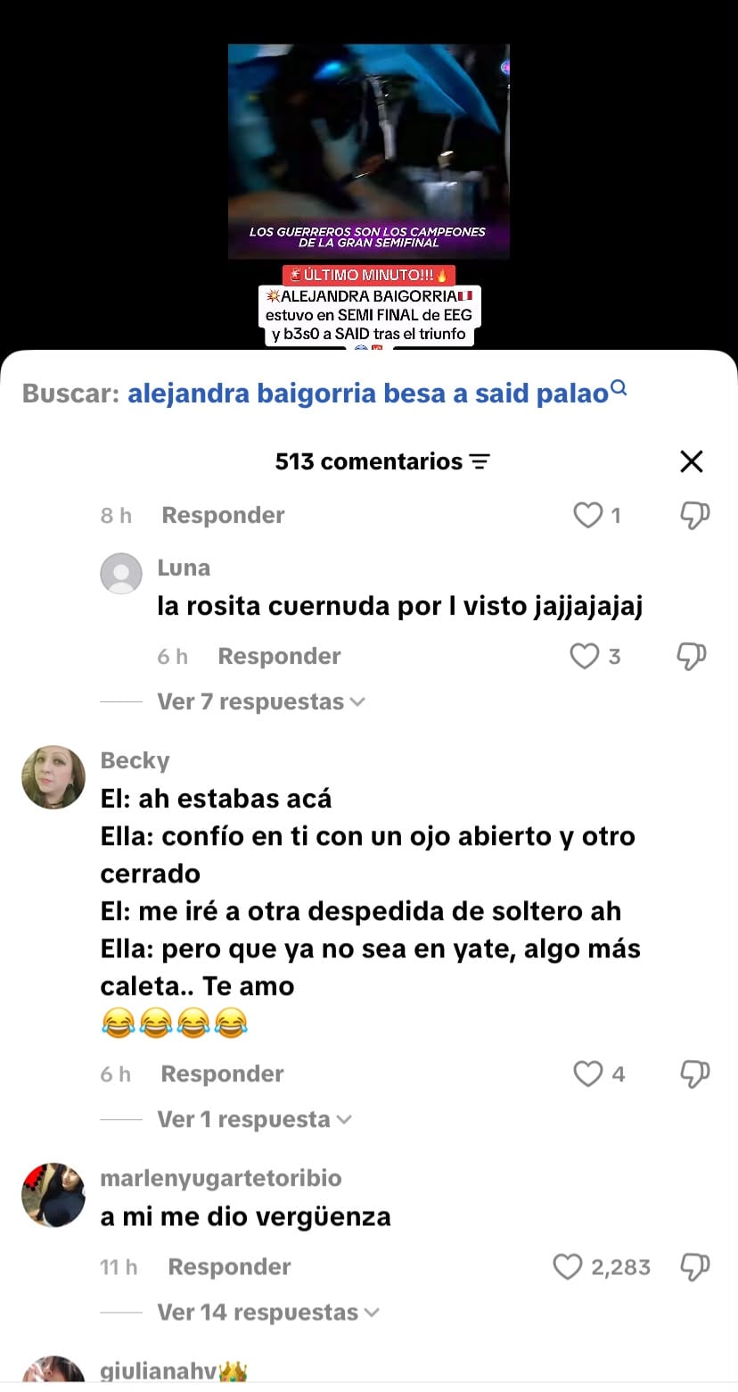 Internautas dan con palo a Said y Alejandra.