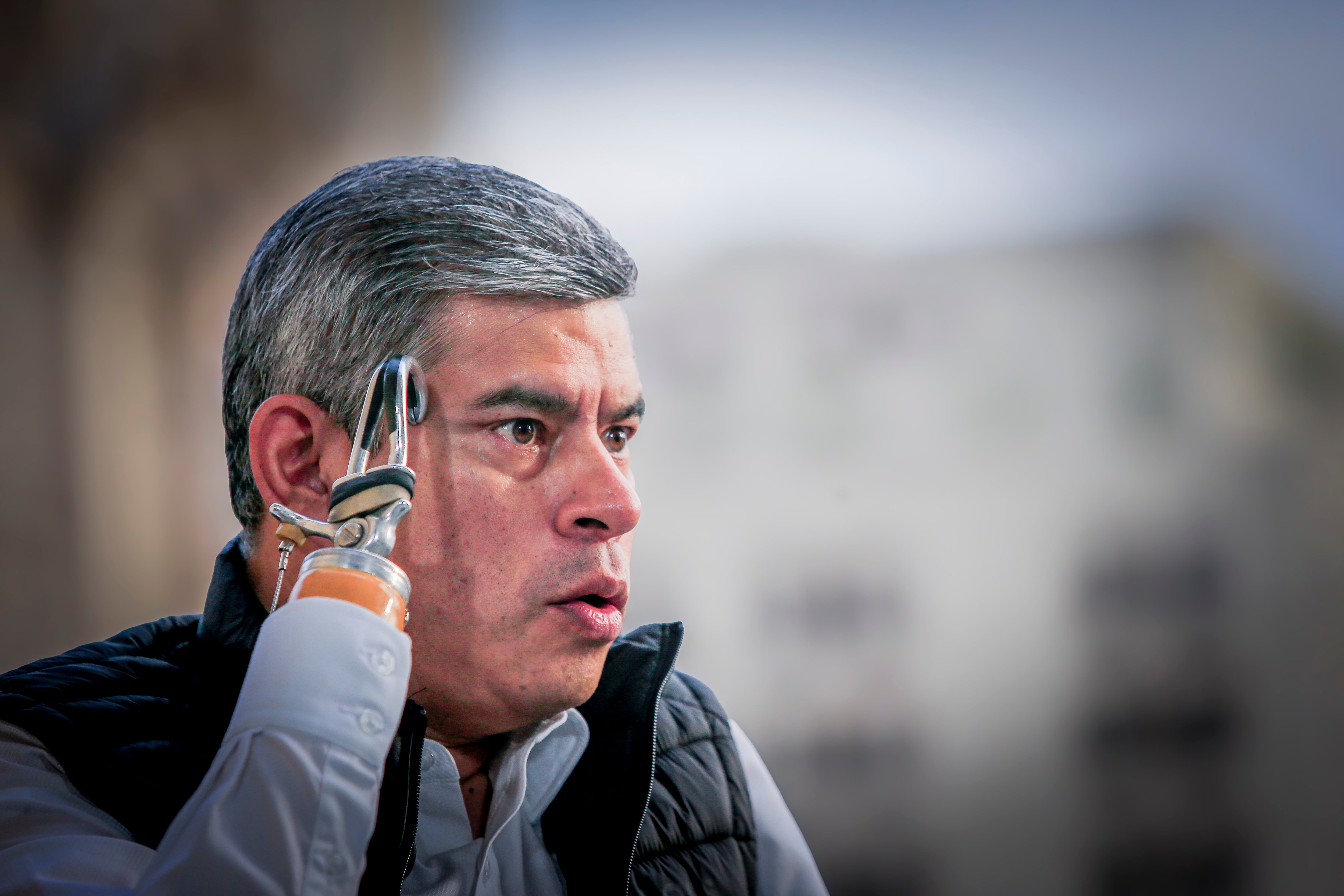 Luis Galarreta: “Vamos a perseguir y a meter presos a los que balean buses”. (Foto: César Bueno)