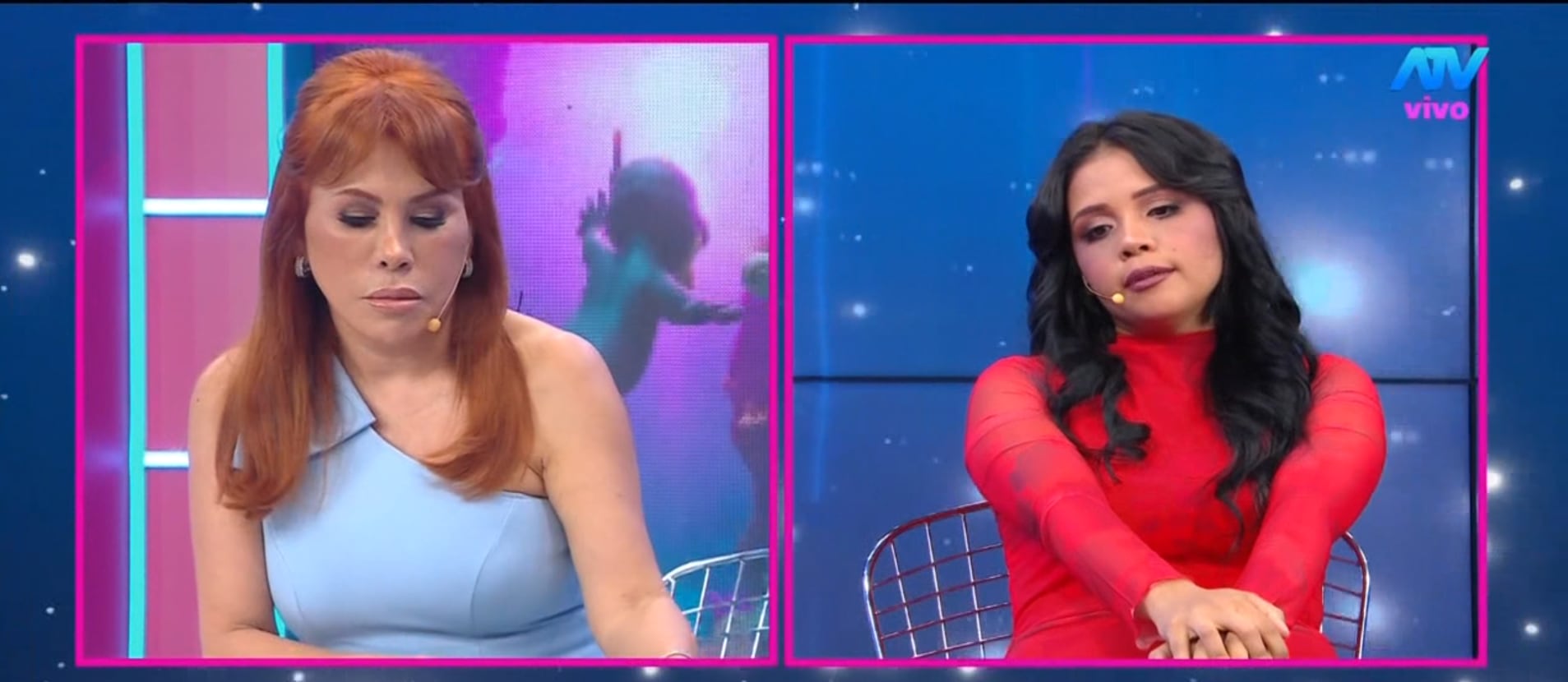 Andrea Muñoz, expareja de José María Barraza, mostró los chats que tuvo con el primero. (Fuente: ATV)