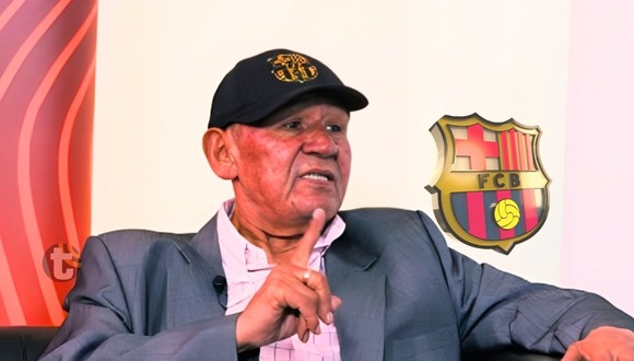 Hugo Cholo Sotil estuvo en podcast de exjugador y entrenador Juan Manuel Asensi (Video: @Fcbjugadors)