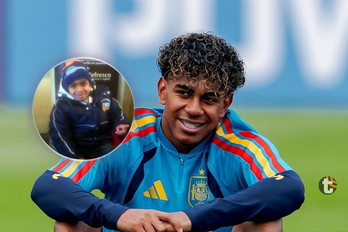 Lamine Yamal se motivó con esta imagen antes de jugar su pirmera final del mundo (Foto: Getty Images)