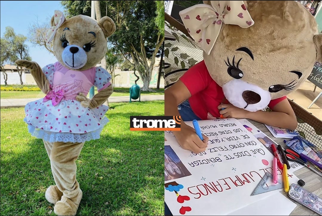 Tierna parejita está llevando sorpresas a diversos sitios y su encanto se hace viral. (Entrevista y Compos. Foto: Isabel Medina / Trome)