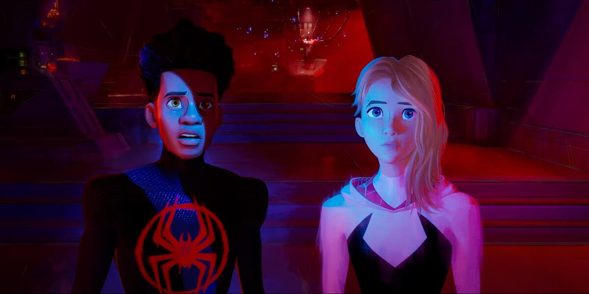 Miles Morales y Gwen Stacy en la película “Spider-Man: Across the Spider-Verse” (Foto: Sony Pictures Animation)
