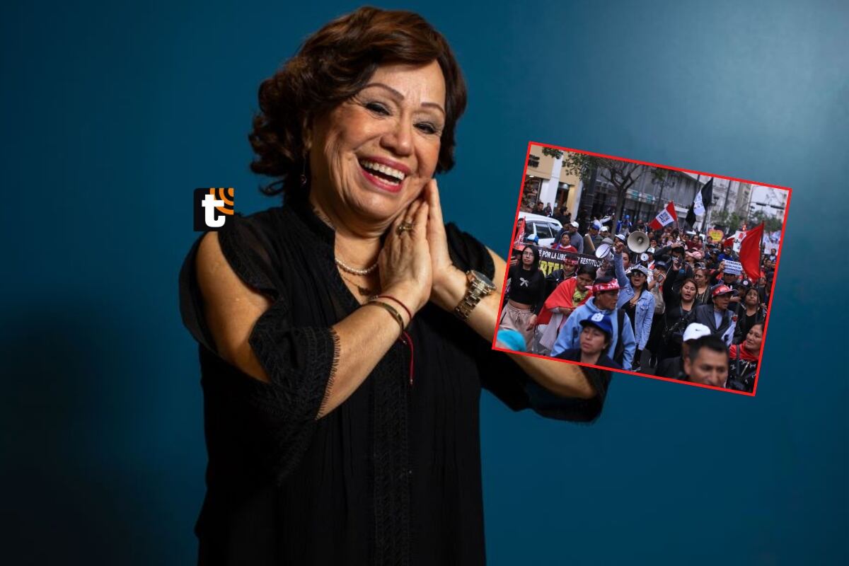 Actriz de 75 años critica al Gobierno y encabeza protesta del gremio de artistas