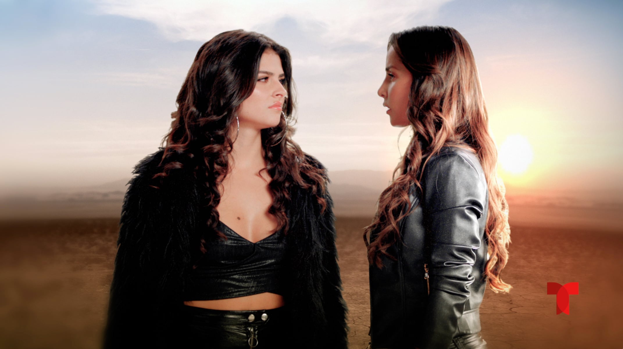 Carmen Villalobos y Stephania Duque interpretan a Catalina Santana y Mariana Sanín en la popular serie. Foto: Telemundo