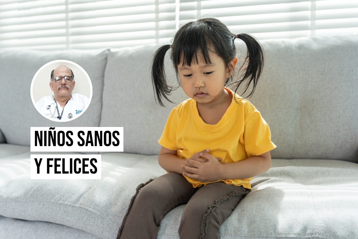El pediatra Carlos Chacón detalla las causas frecuentes de dolor abdominal en niños. Foto: Istock.