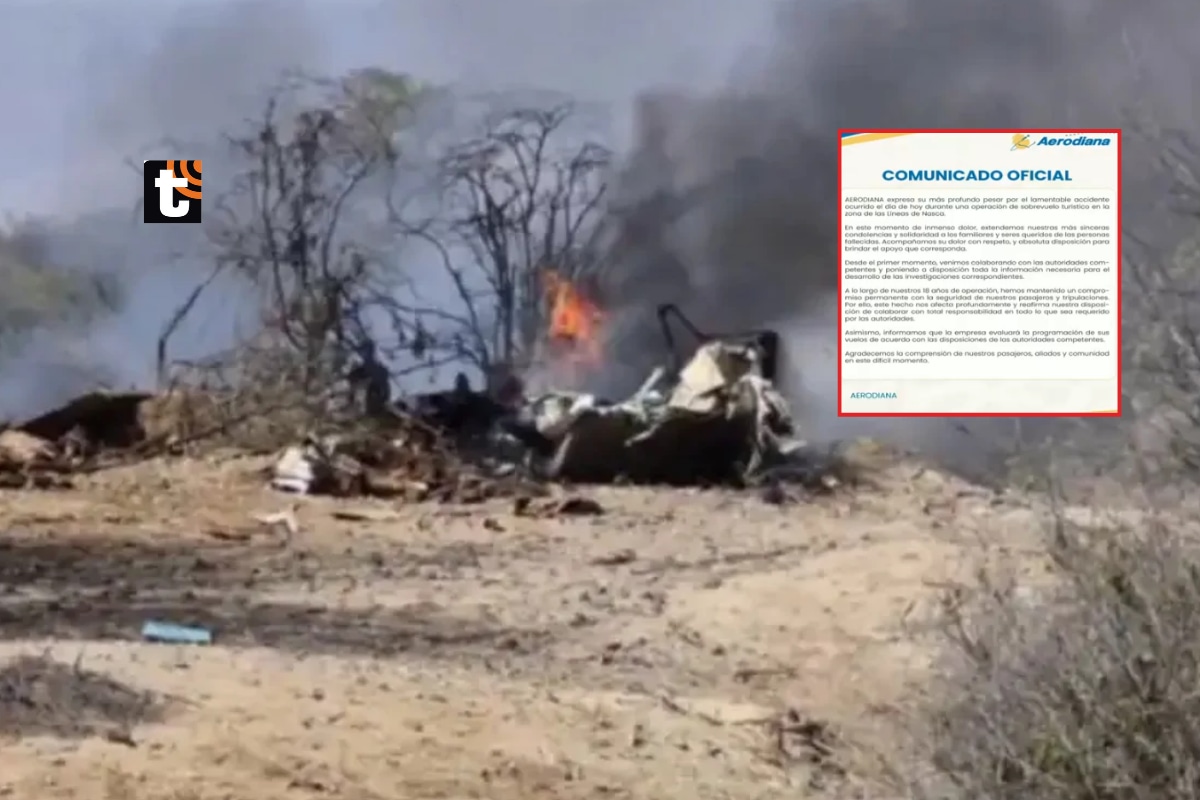 Empresa Aerodiana responde tras accidente en las Líneas de Nasca con 13 fallecidos.