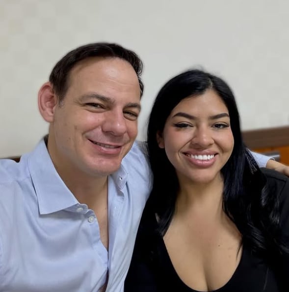 Mark Vito y Leslie Echevarria cuando eran pareja.