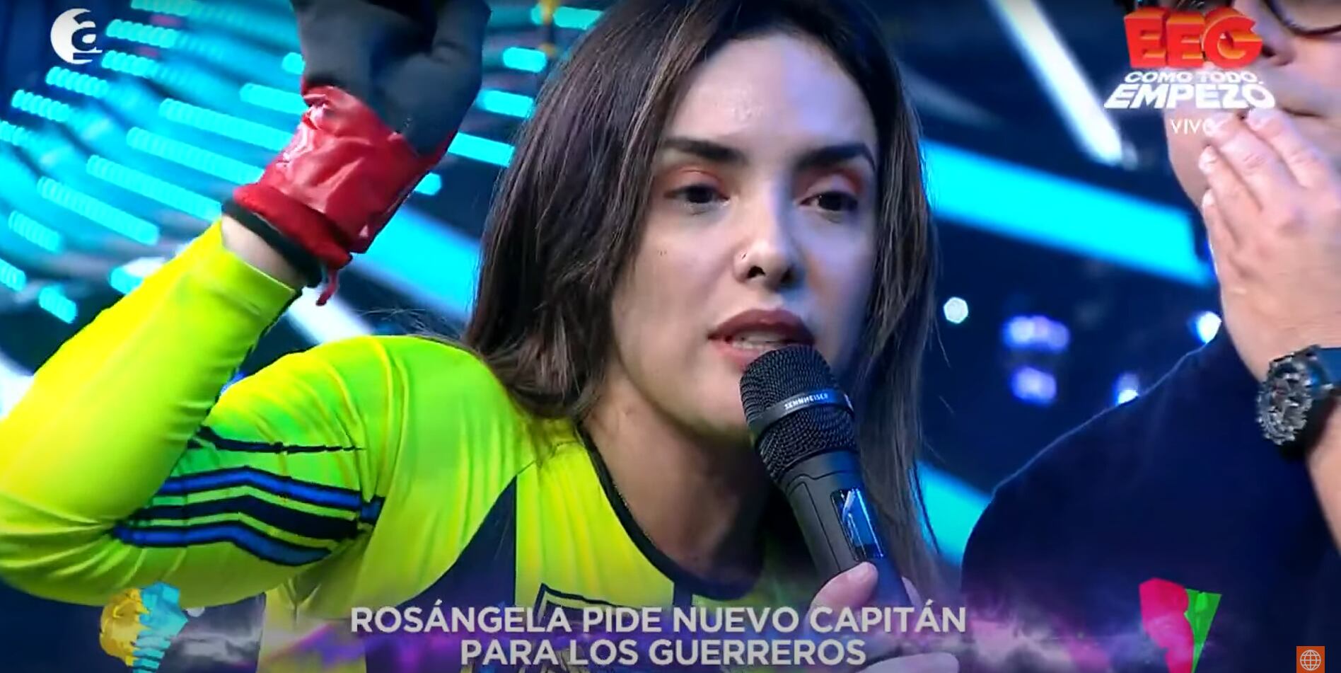 Modelo se pelea en vivo. (Foto: América Televisión)