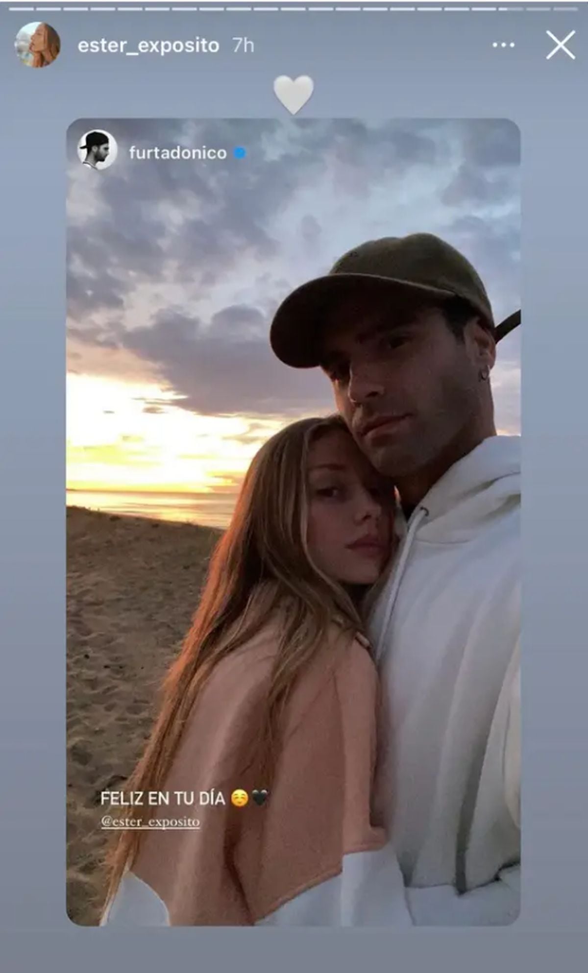 Ester Expósito y Nicolás Furtado son pareja desde octubre del año pasado (Foto: Ester Expósito y Nicolás Furtado / Instagram)