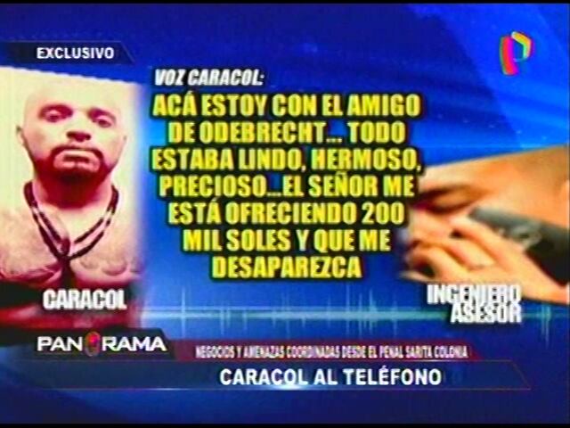 'Caracol': así coordinaba extorsiones y homicidios desde penal