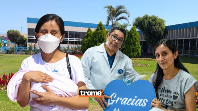 Joven madre sufrió grave lesión hepática durante su embarazo. Hoy ella y su bebé están a salvo. (Compos: I. Medina / Foto: EsSalud).