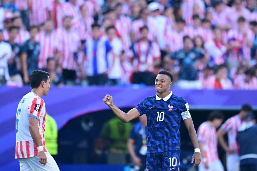 Mbappe anota otro gol y pone en ventaja a Francia ante Paraguay (Foto: AFP)