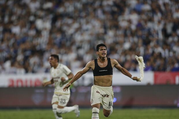 José El Tunche Rivera marca el empate crema a los 90+4'. ( Antonio Melgarejo/ @photo.gec)