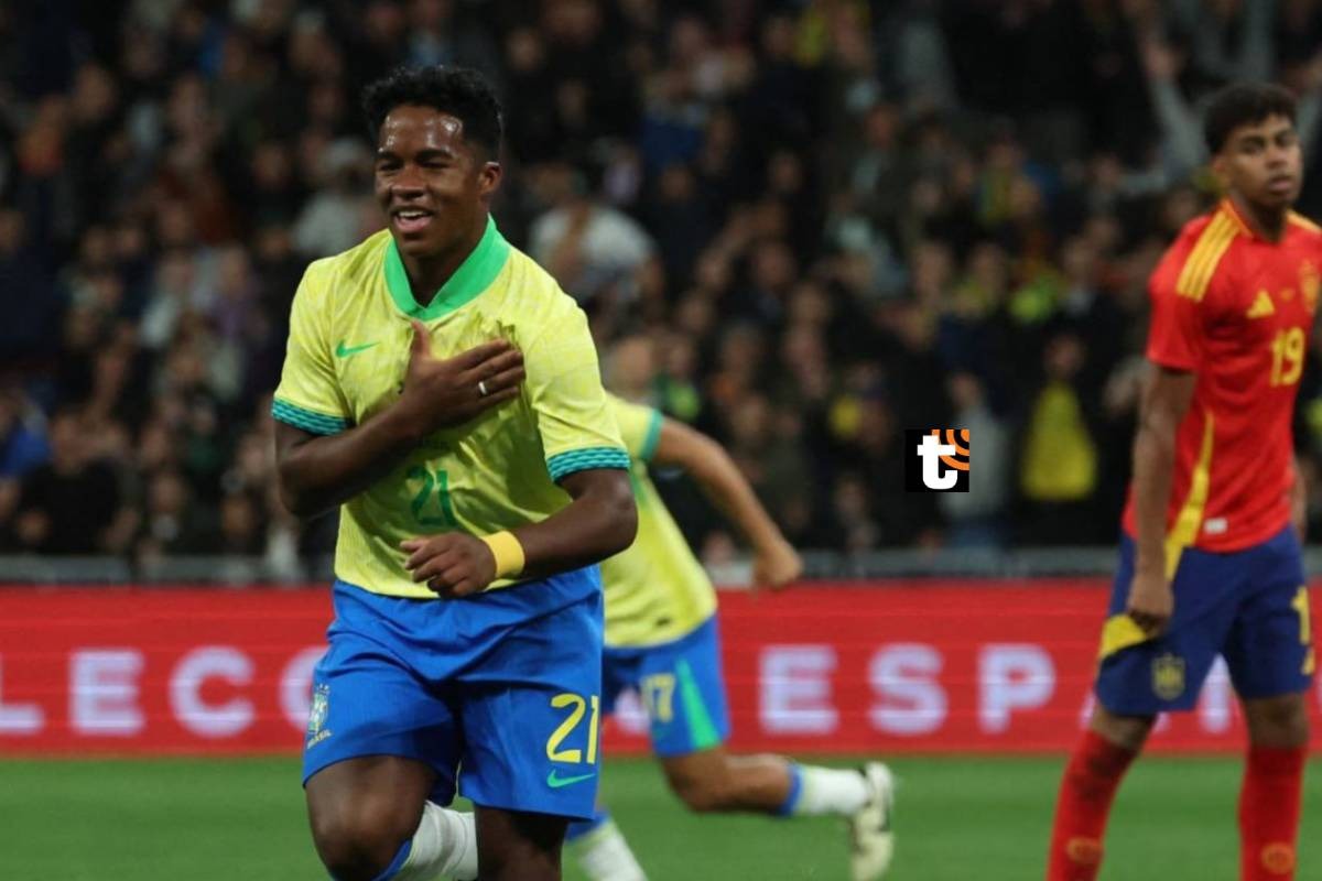 Brasil y España igualaron 3-3 en un electrizante encuentro en el Estadio Santiago Bernabéu. Foto: AFP