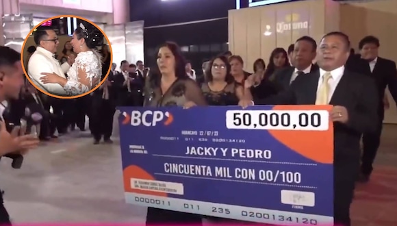 Pareja de novios recibió como regalo 170 mil soles en efectivo, auto y más al estilo huanca