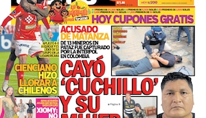 CAYÓ ‘CUCHILLO’ Y SU MUJER TENÍA 100 MIL SOLES