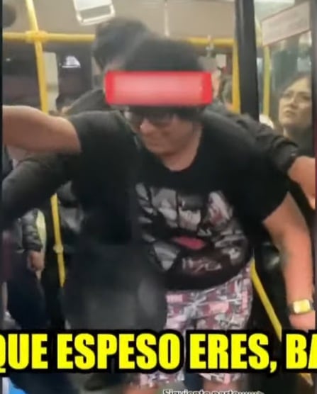 Pasajero se habría saltado de la cola del Metropolitano. (Captura Tv)
