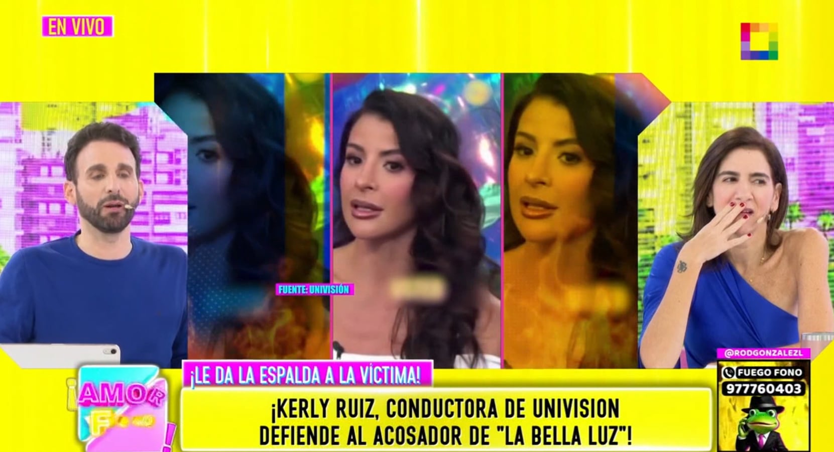 Comentario de conductora de Univisión sobre el caso Naldy Saldaña indigna a Peluchín.