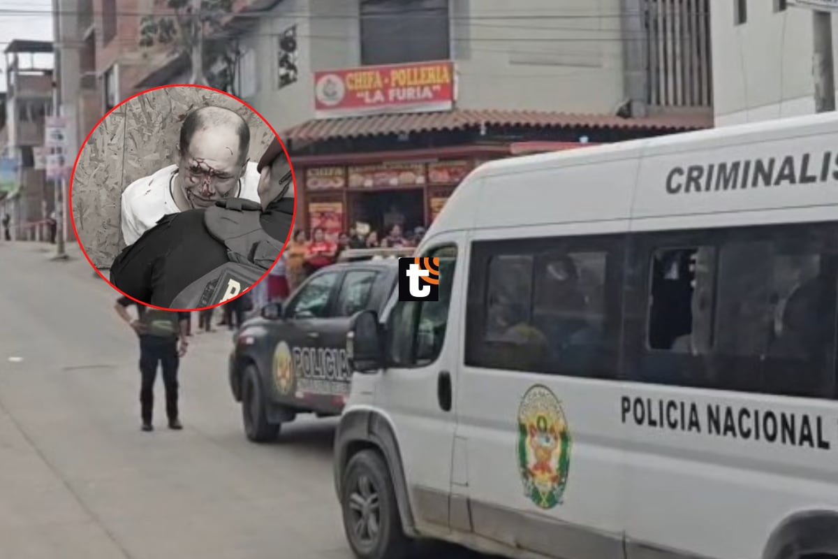Agresor fue capturado a pocos metros del local.