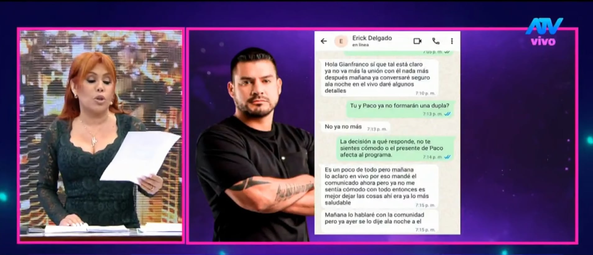 Exfutbolista se pronuncia tras separación de Paco Bazán del pódcast. (Fuente: ATV)