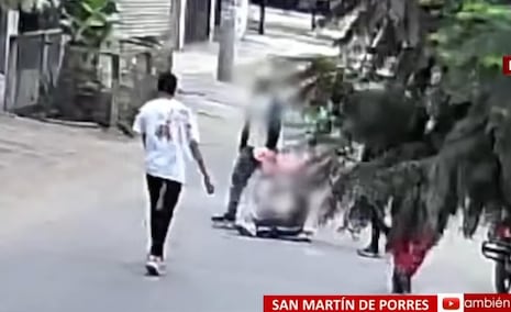 San Martín de Porres: Venezolano propina salvaje patada a menor de 5 años que iba en scooter