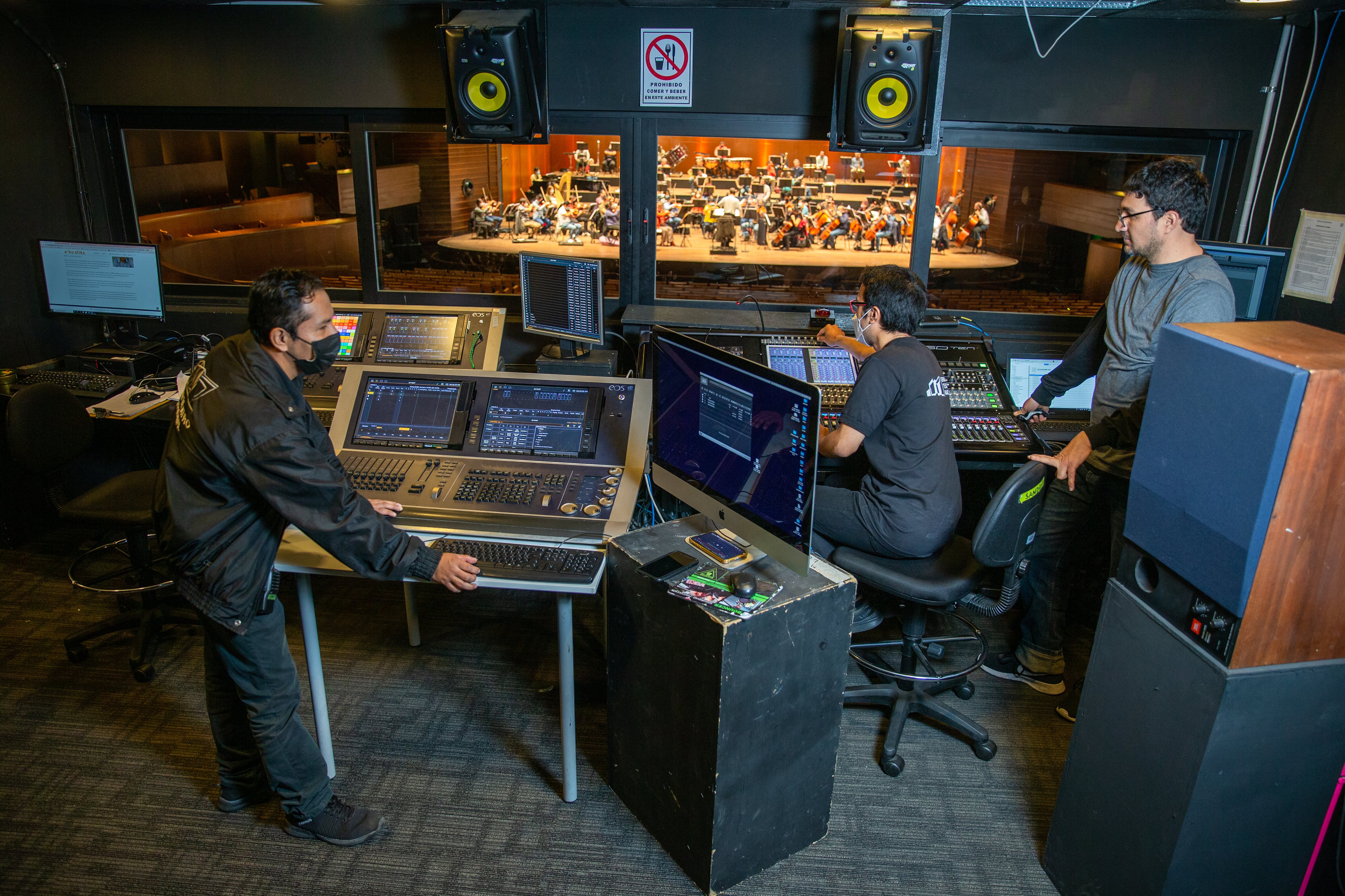 Imagen del estudio de sonidos del GTN. (Foto: Allen Quintana)