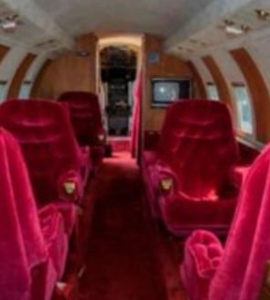 El cantante tuvo este lujoso avión a su disposición (Foto: Twitter)