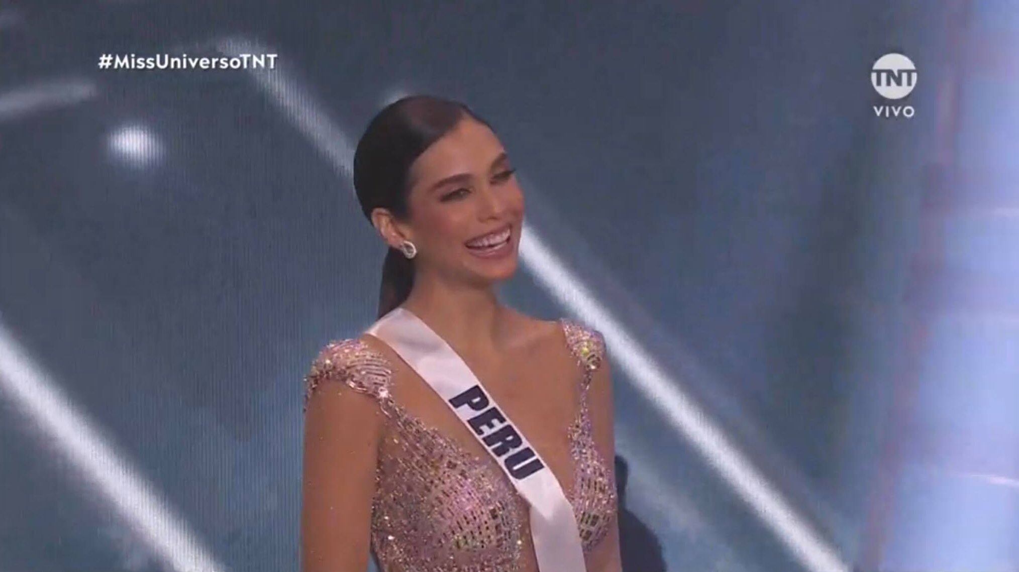 Janick Maceta fue elegida entre las cinco finalistas del Miss Universo y esta fue su divertida reacción.