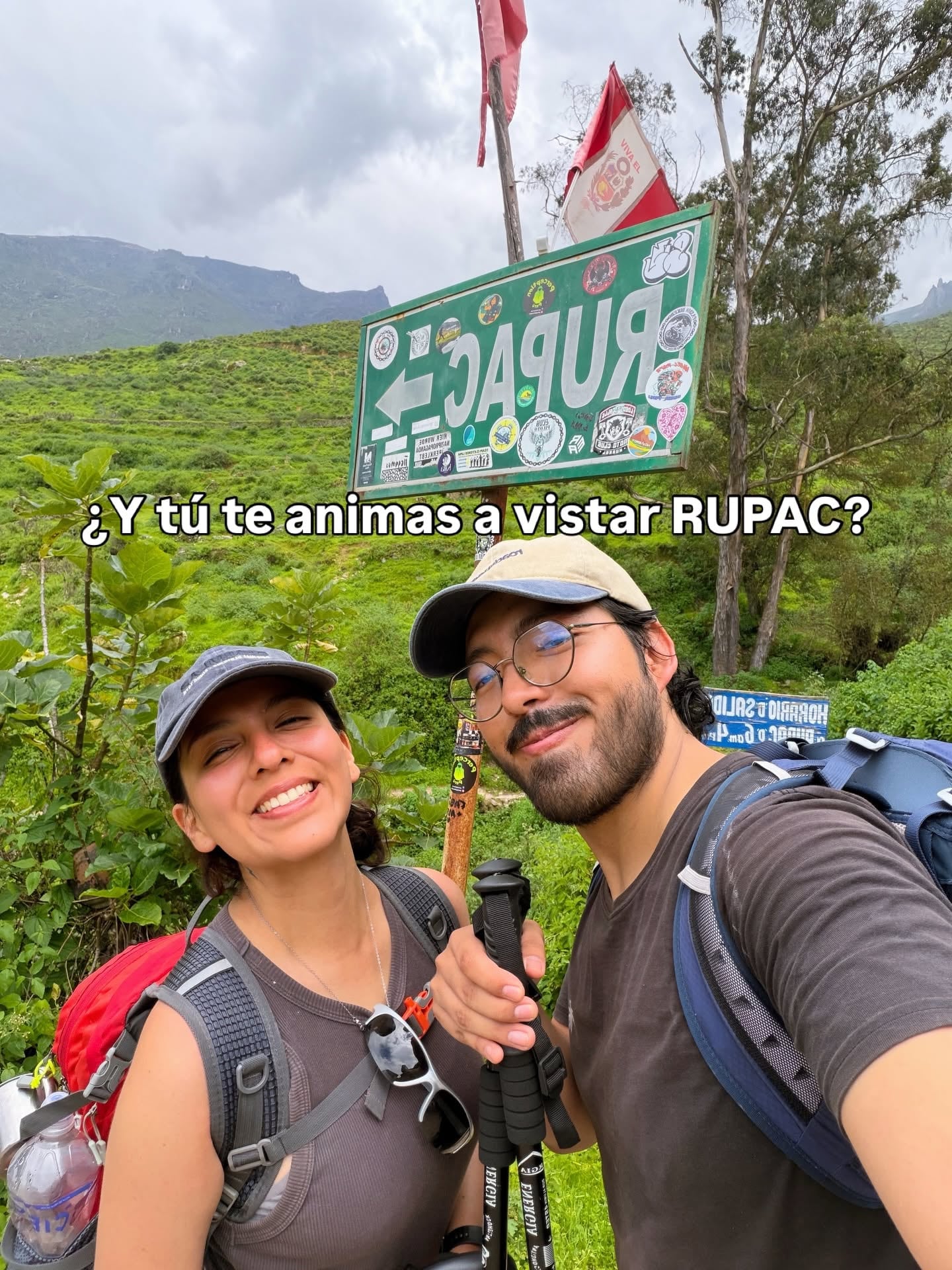 Llegada a Rúpac, la ciudadela de piedra preinca. Foto: Facebook Isa y Jean.