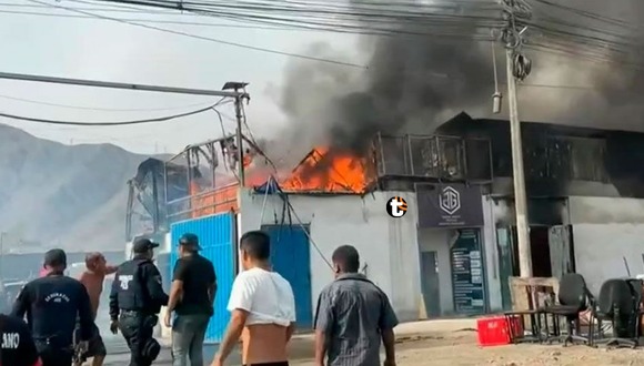 TROME | Incendio de grandes proporciones en almacén de Ate Vitarte. Video: Canal N