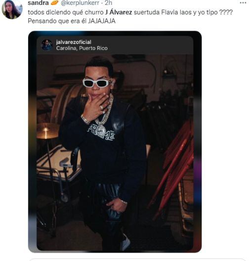 Confunden a Jay Alvarrez, saliente de Flavia Laos, con el regaetonero J Alvarez.
