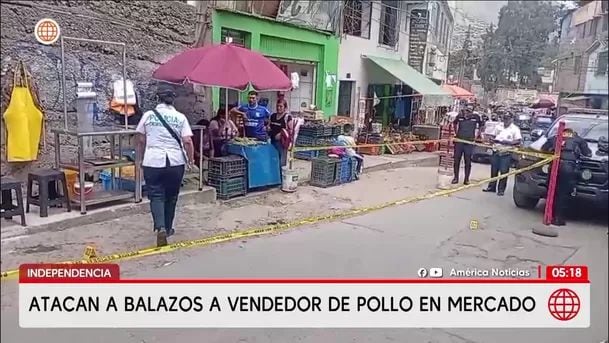 Balean a vendedor de pollo de 26 años en Independencia. Foto: América Noticias